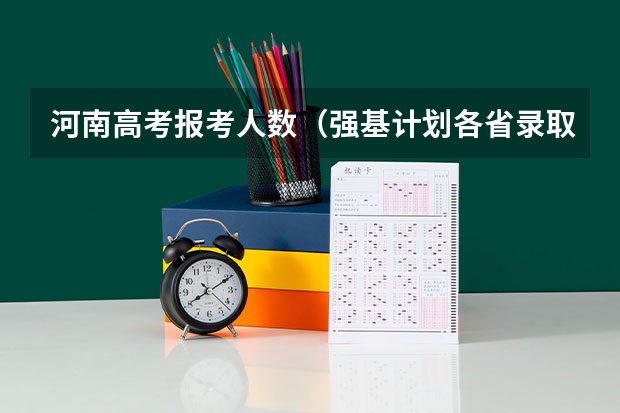 河南高考报考人数（强基计划各省录取人数）