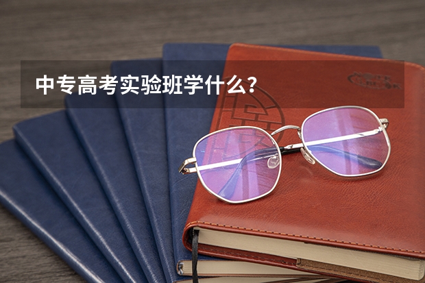 中专高考实验班学什么？