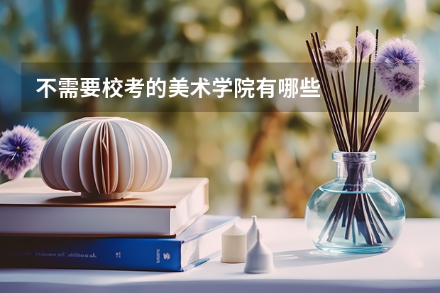 不需要校考的美术学院有哪些