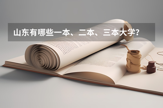 山东有哪些一本、二本、三本大学?