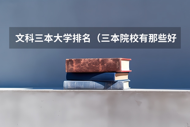 文科三本大学排名（三本院校有那些好的理科专业?）