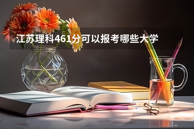 江苏理科461分可以报考哪些大学