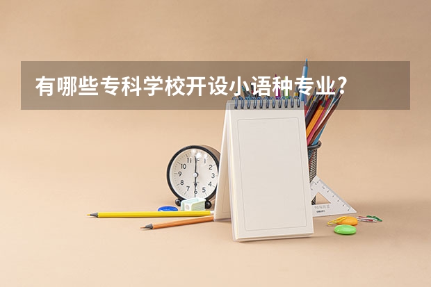 有哪些专科学校开设小语种专业?