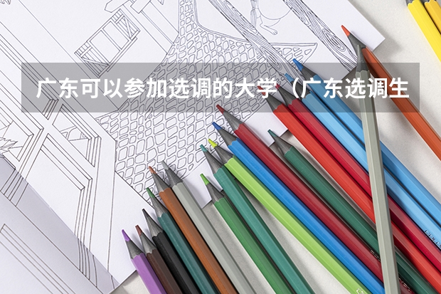 广东可以参加选调的大学（广东选调生高校名单）