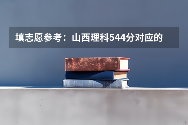 填志愿参考：山西理科544分对应的大学 山西550分左右的理科大学