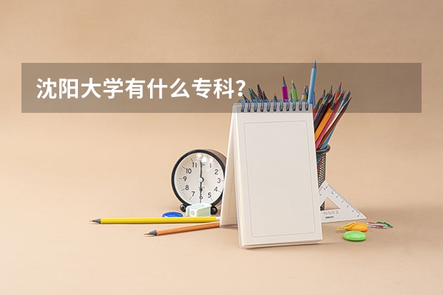 沈阳大学有什么专科？