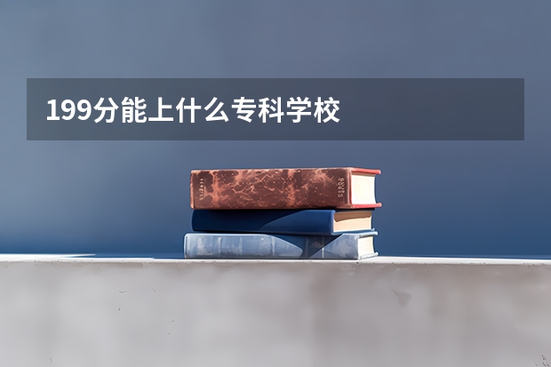 199分能上什么专科学校