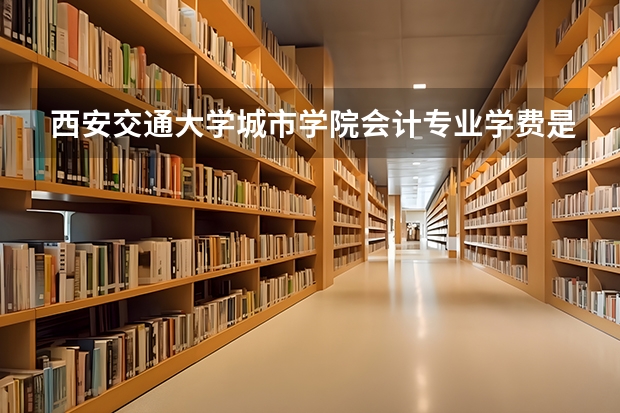 西安交通大学城市学院会计专业学费是多少，这个专业二三本在一起吗
