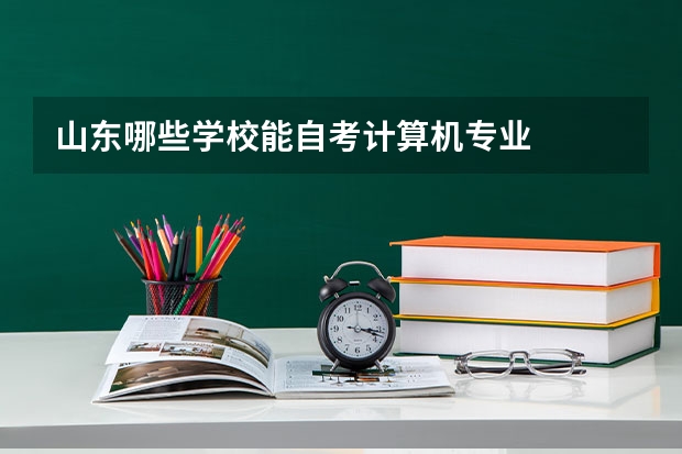 山东哪些学校能自考计算机专业