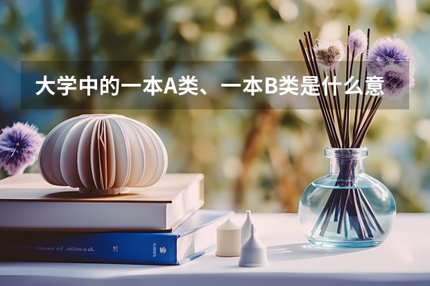 大学中的一本A类、一本B类是什么意思?