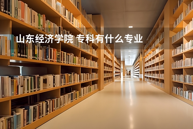 山东经济学院 专科有什么专业