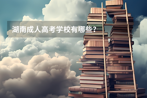 湖南成人高考学校有哪些？