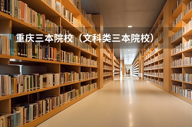 重庆三本院校(文科类三本院校)
