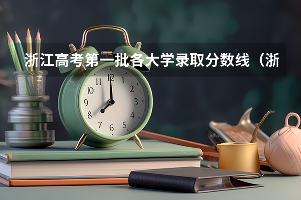 浙江高考第一批各大学录取分数线(浙江普通高考各一本二本院校录取分数)
