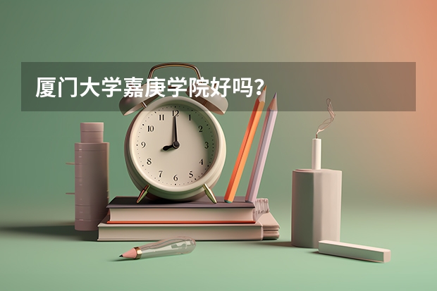 厦门大学嘉庚学院好吗？