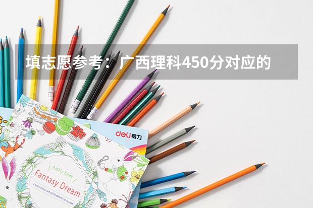 填志愿参考：广西理科450分对应的大学（广西公办二本大学排名及分数线）