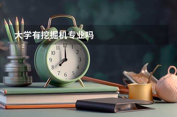 大学有挖掘机专业吗