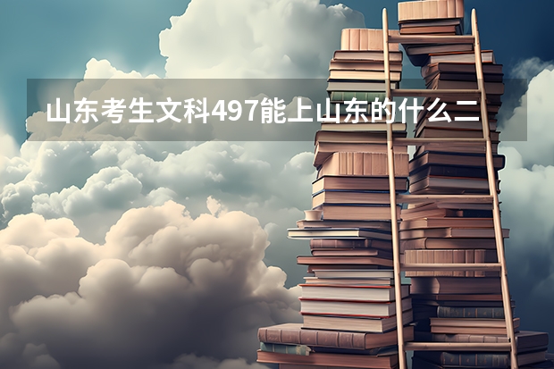 山东考生文科497能上山东的什么二本大学