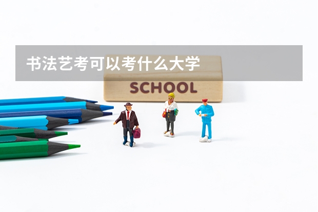 书法艺考可以考什么大学
