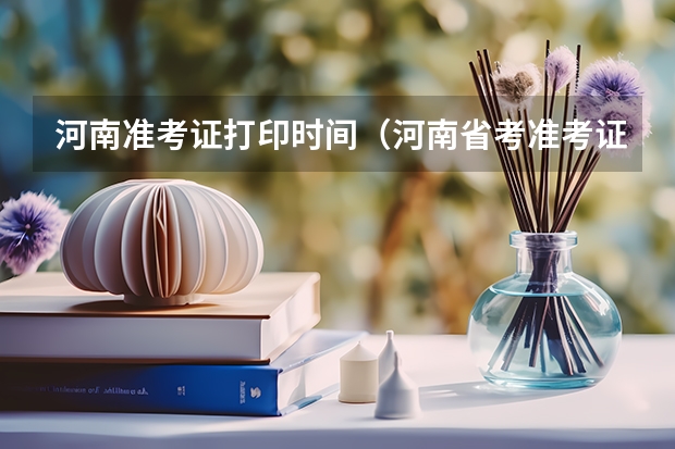 河南准考证打印时间（河南省考准考证打印时间）