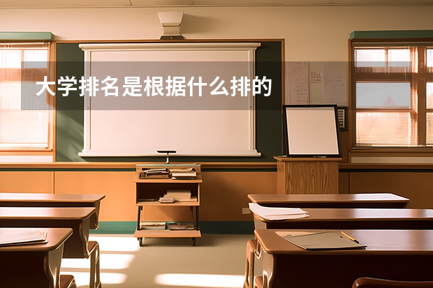 大学排名是根据什么排的
