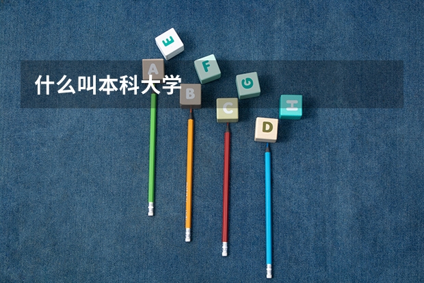 什么叫本科大学