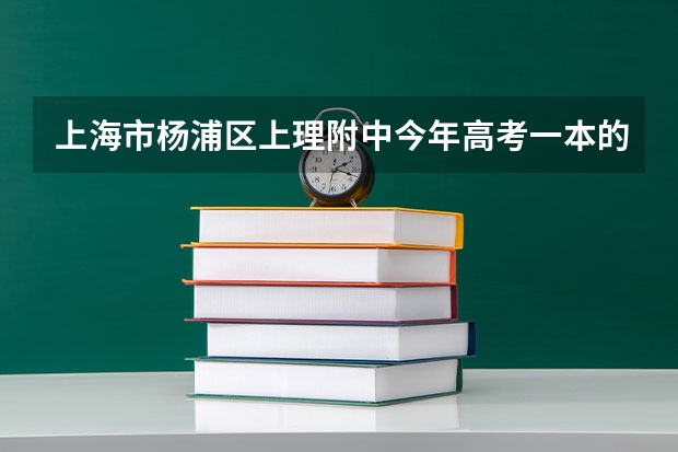 上海市杨浦区上理附中今年高考一本的同学有多少人？