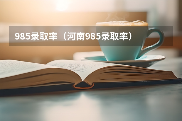 985录取率（河南985录取率）