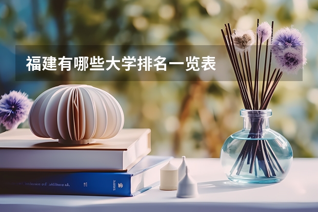 福建有哪些大学排名一览表