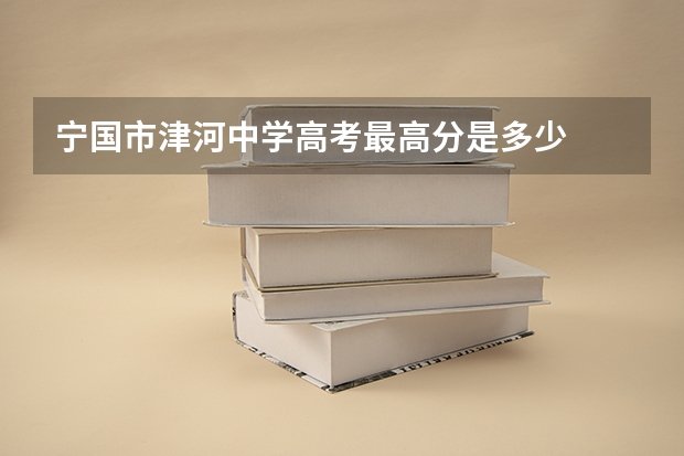 宁国市津河中学高考最高分是多少