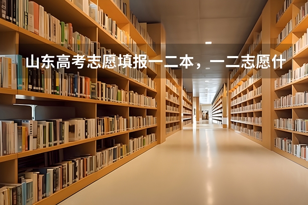 山东高考志愿填报一二本，一二志愿什么意思？怎么报？