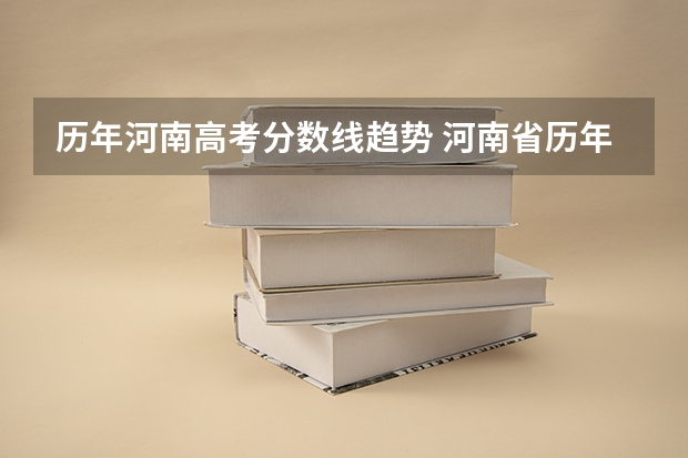 历年河南高考分数线趋势 河南省历年高考分数线