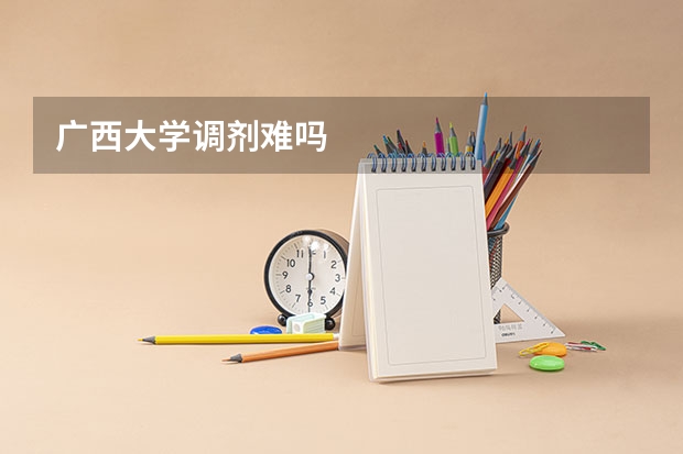广西大学调剂难吗