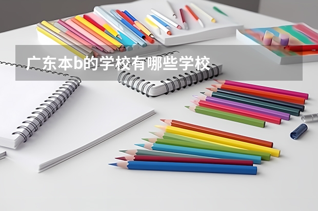 广东本b的学校有哪些学校