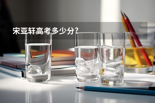 宋亚轩高考多少分?