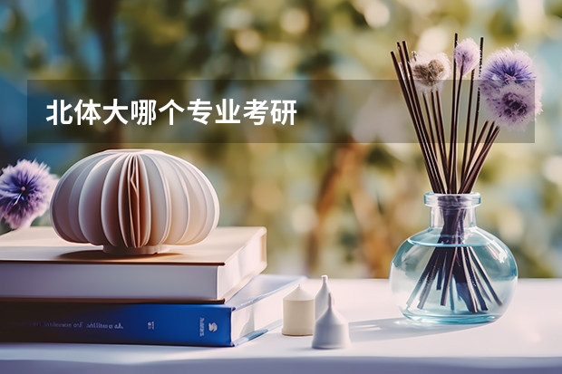 北体大哪个专业考研