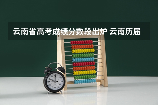 云南省高考成绩分数段出炉 云南历届高考分数线