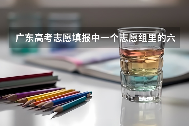 广东高考志愿填报中一个志愿组里的六个专业按什么顺序录取？