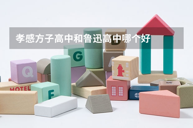 孝感方子高中和鲁迅高中哪个好