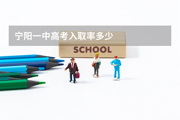 宁阳一中高考入取率多少