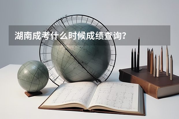 湖南成考什么时候成绩查询？