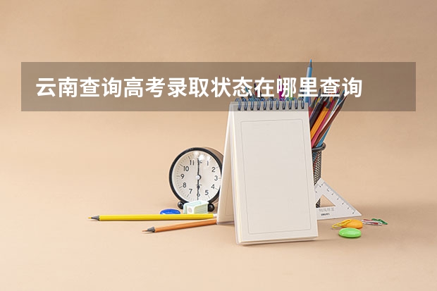云南查询高考录取状态在哪里查询