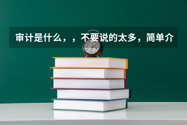 审计是什么，，不要说的太多，简单介绍下就好了，，，，高考志愿需要