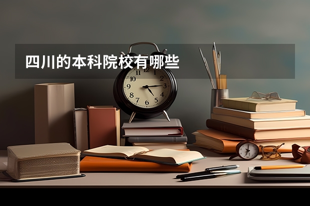 四川的本科院校有哪些
