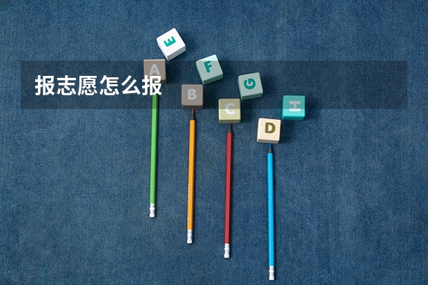 报志愿怎么报