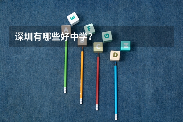 深圳有哪些好中学？