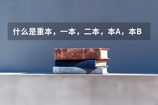 什么是重本,一本,二本,本A,本B啊?
