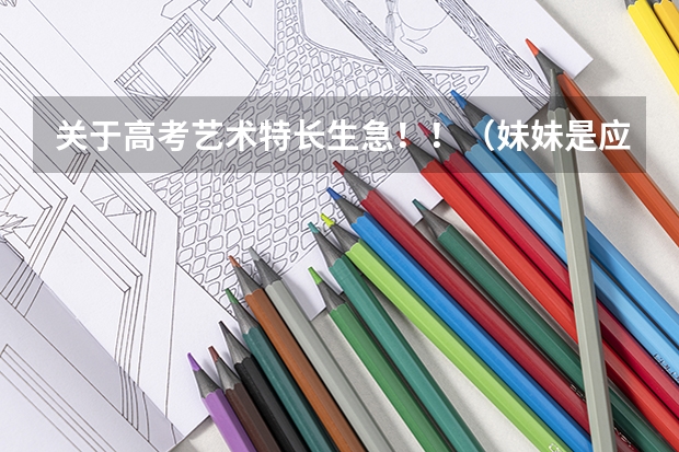 关于高考艺术特长生...急！！（妹妹是应届高三学生 四川的 她一直有学美术，但是不是作为专业学的（因为 最初没想过想要报考艺术） 成绩）