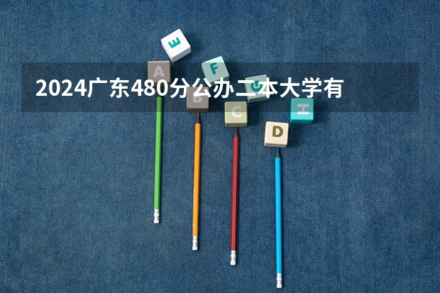 2024广东480分公办二本大学有哪些