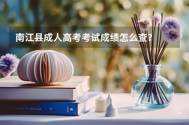 南江县成人高考考试成绩怎么查？